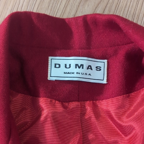 Pierre Dumas Red Blazer Structured Suit Jacket - Picture 2 of 7